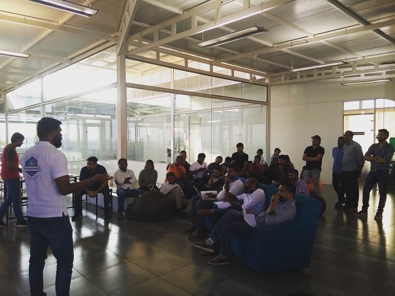 spurtreetech's tweet photo. A Glimpse of our in-house Hackathon "STTackathon 2020". 

Congratulations team Invincibles on winning the round with your solution for farmers - "Agro V".

#spurtreetech #hackathon https://t.co/i86ikCTmY3