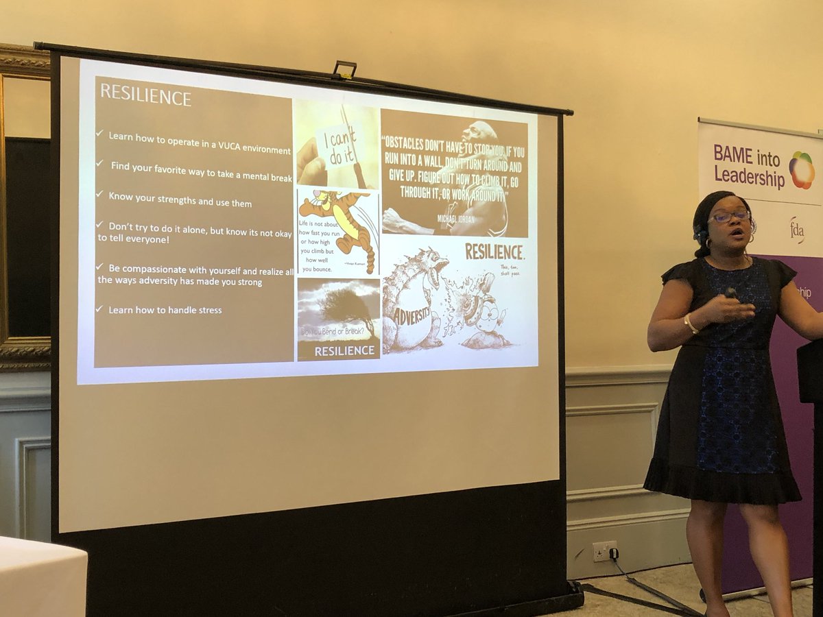 UzmaJKhan's tweet photo. Hugely inspirational and enjoyable speech from @BJ_Thompson1 sharing her words of wisdom on ‘leading from the middle’.  Don’t let someone put you in a box that quashes your confidence #BAMEiL @BAME_Leadership @raceequalitySG https://t.co/UVDWRonTfY