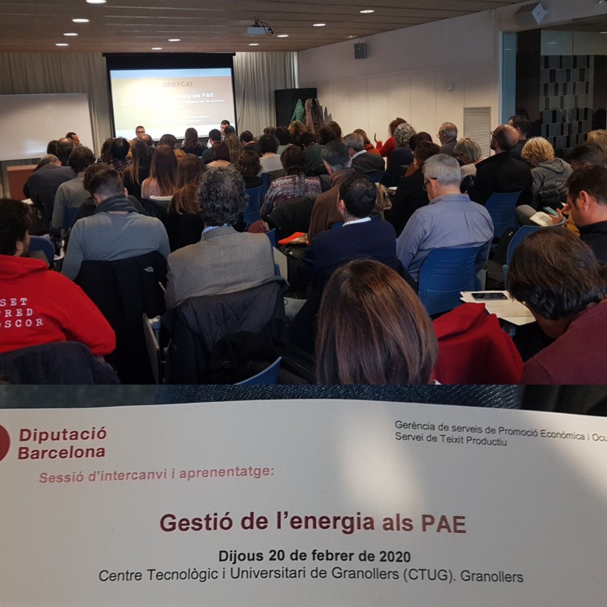 JordiSoole's tweet photo. Jornada a #Granollers sobre Gestió de l'#Energia als #Poligons d'Activitat Econòmica #PAE organitzada per la @diba
Hi ha un gran potencial per a #autoconsum #autoconsumcompartit #comunitatsenergetiques, que poden finançar-se de forma participativa amb #crowdlending @Ecrowdinvest https://t.co/qz22h0vxdi