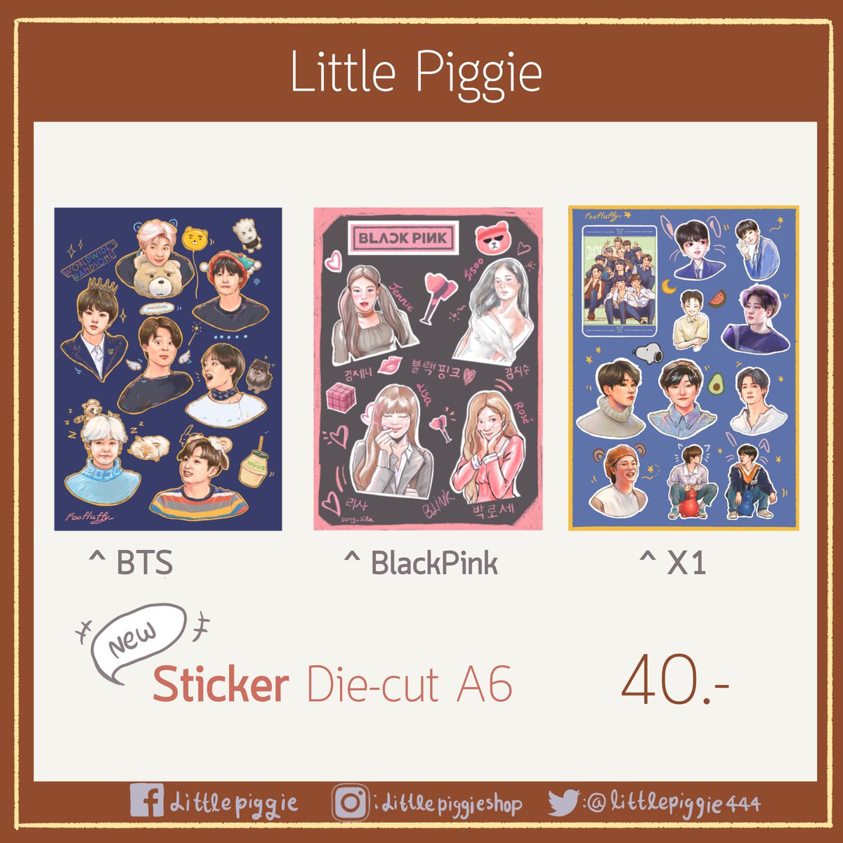 littlepiggie444's tweet photo. อัพเดทรอบไปรจ้า มีสตก.ลายใหม่มาลงเพิ่มด้วยจ้า ✨Dmมาโล๊ด~~
Sold out>ยังไม่มีกำหนดทำเพิ่ม
โปร‼️ซื้อครบ150ฟรีส่งลทบ.
📮ลทบ.+40/Ems+50/นัดรับศิลปากรนครปฐม
ปิดรอบไปรตอนวันที่1/4/63(เวลา12:00)✨✨ #สติ๊กเกอร์ #โปสการ์ด #พวงกุญแจอะคริลิค #blackpink #ป๋อจ้าน #x1 #got7 #bts #fanart https://t.co/0x4NDDofr1