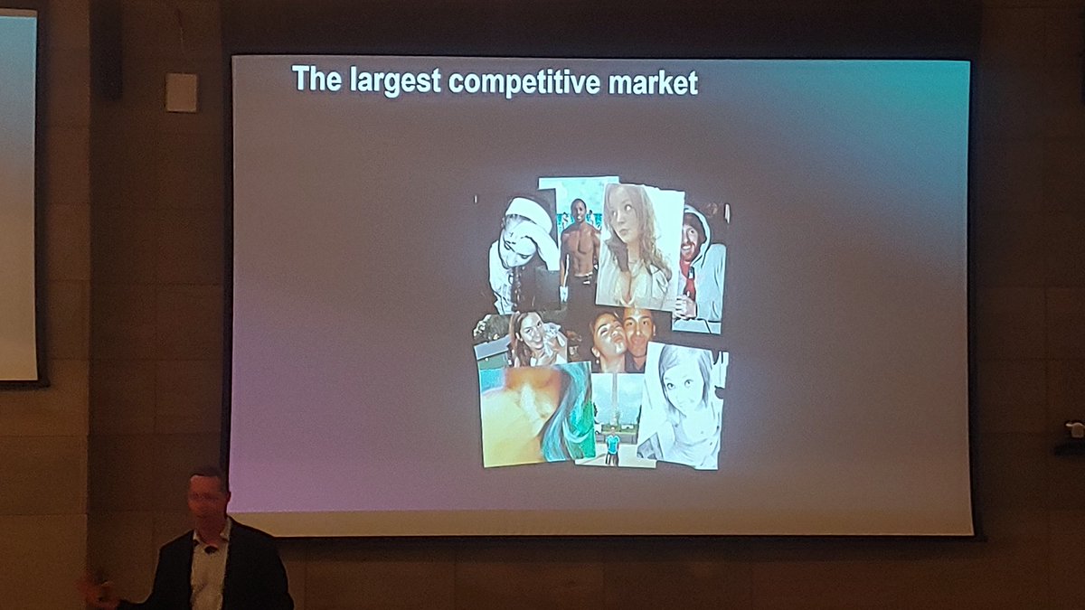 SageGroupZA's tweet photo. Did you know the largest competitive market is the online dating game? "Everybody is selling themselves" - @Kevindd #SageSessionsZA #ThriveOn https://t.co/BSLxqYoaLU
