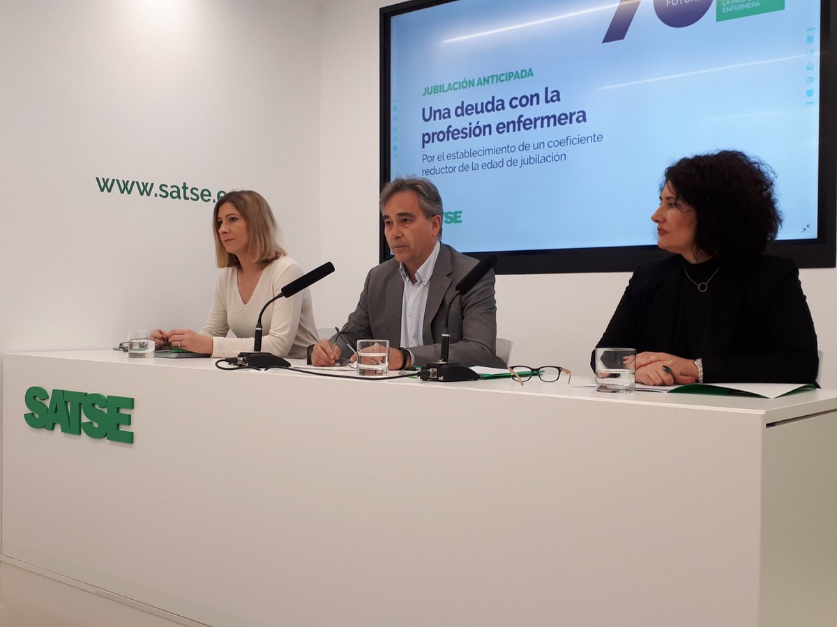 Sindicato_SATSE's tweet photo. Es hora de acabar con nuestra discriminación y sobrecarga laboral. De compensar la dureza del contacto diario con el sufrimiento, el dolor y a veces la muerte.

Por la jubilación anticipada voluntaria de enfermeras y enfermeros https://t.co/4zaAw8eWMB #CreandoFuturo #Enfermería https://t.co/c1rn4Sl3t9