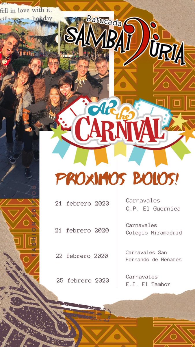 Ya tenemos nuestras fechas de carnaval!!!
