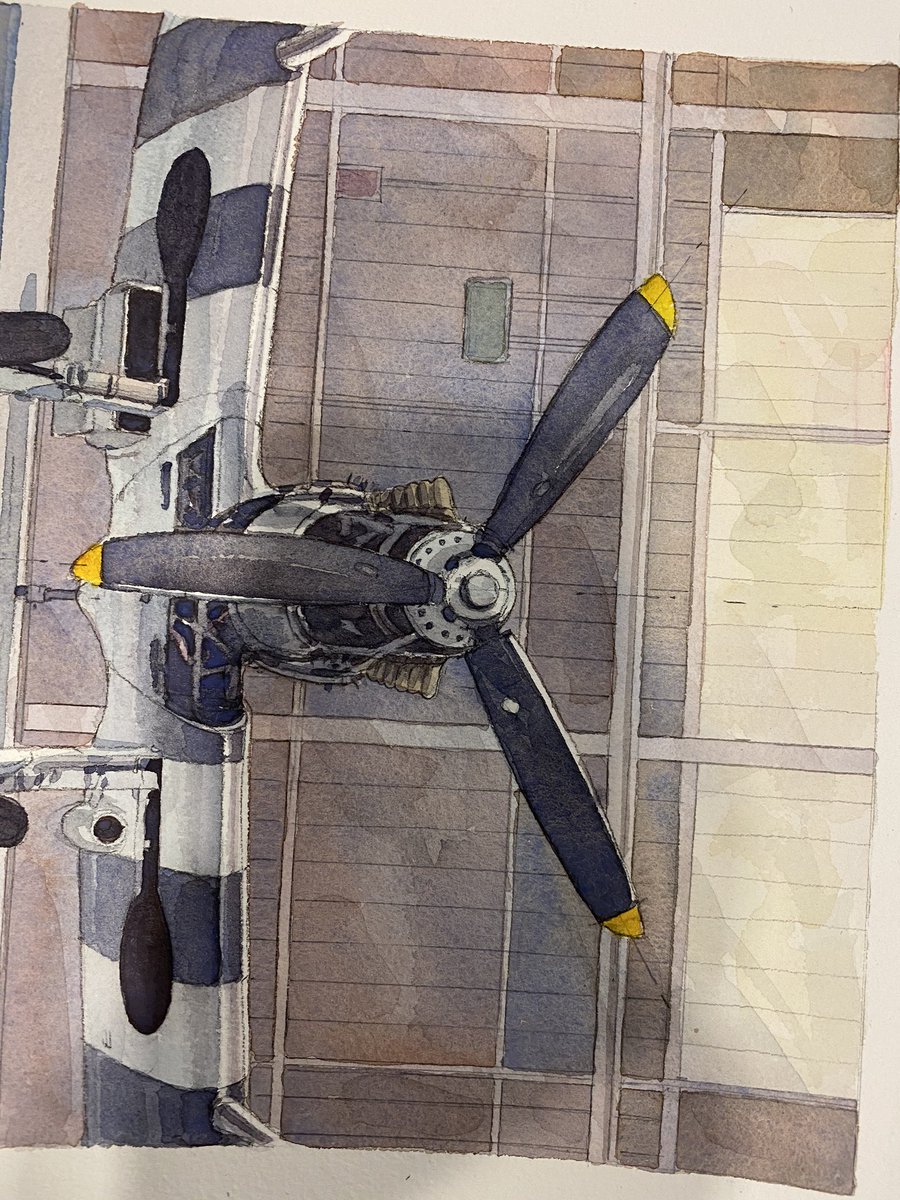 razorraza's tweet photo. Had the Guild of Aviation Artists in the hangar this week. Incredible to see what they produced in such a short space of a time #bbmf https://t.co/4zSCH4gS70