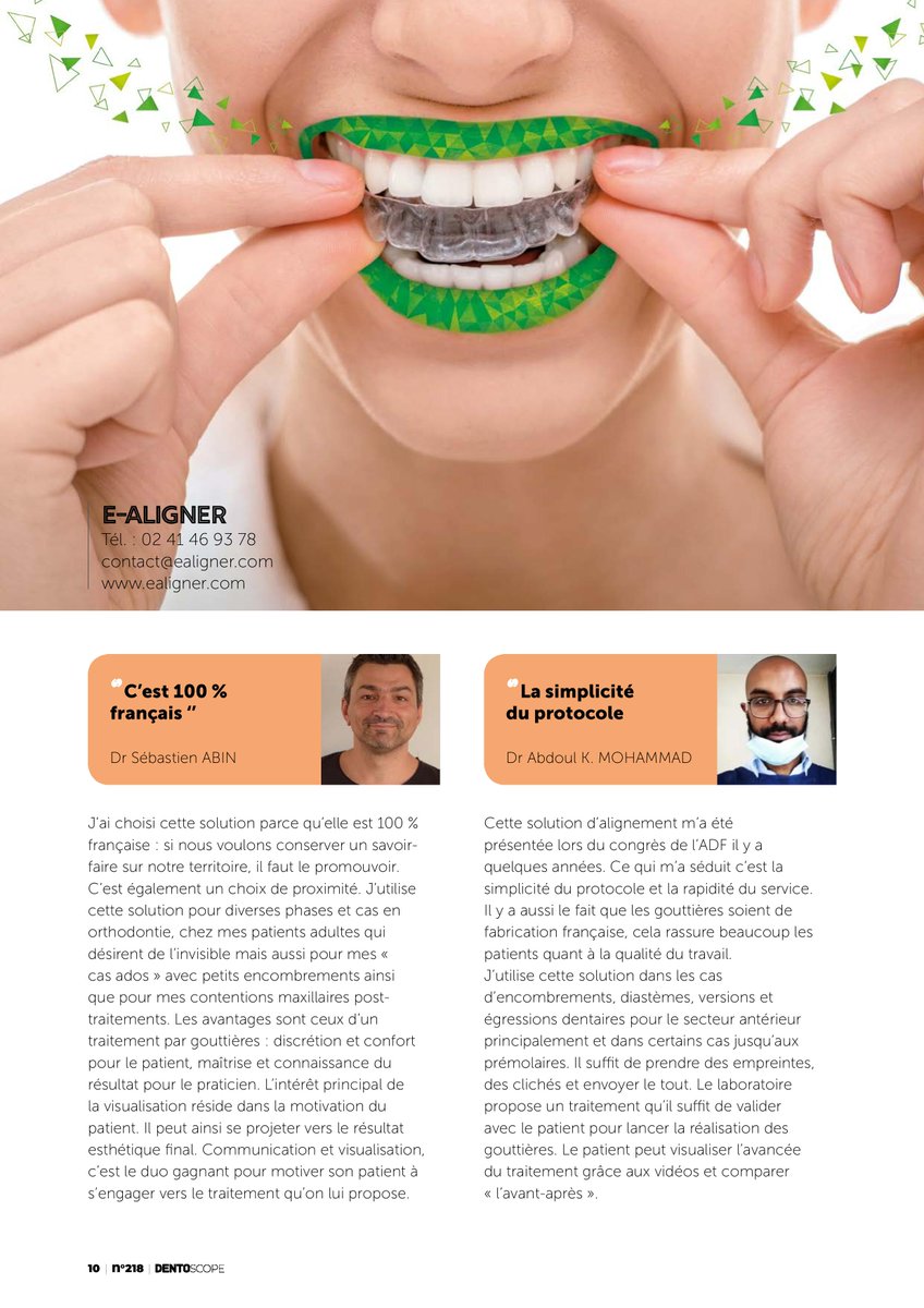 Ce matin dans Dentoscope !!
#InterviewsPraticiens #dentaire #dentiste #esthétique #madeinfrance #orthodontie