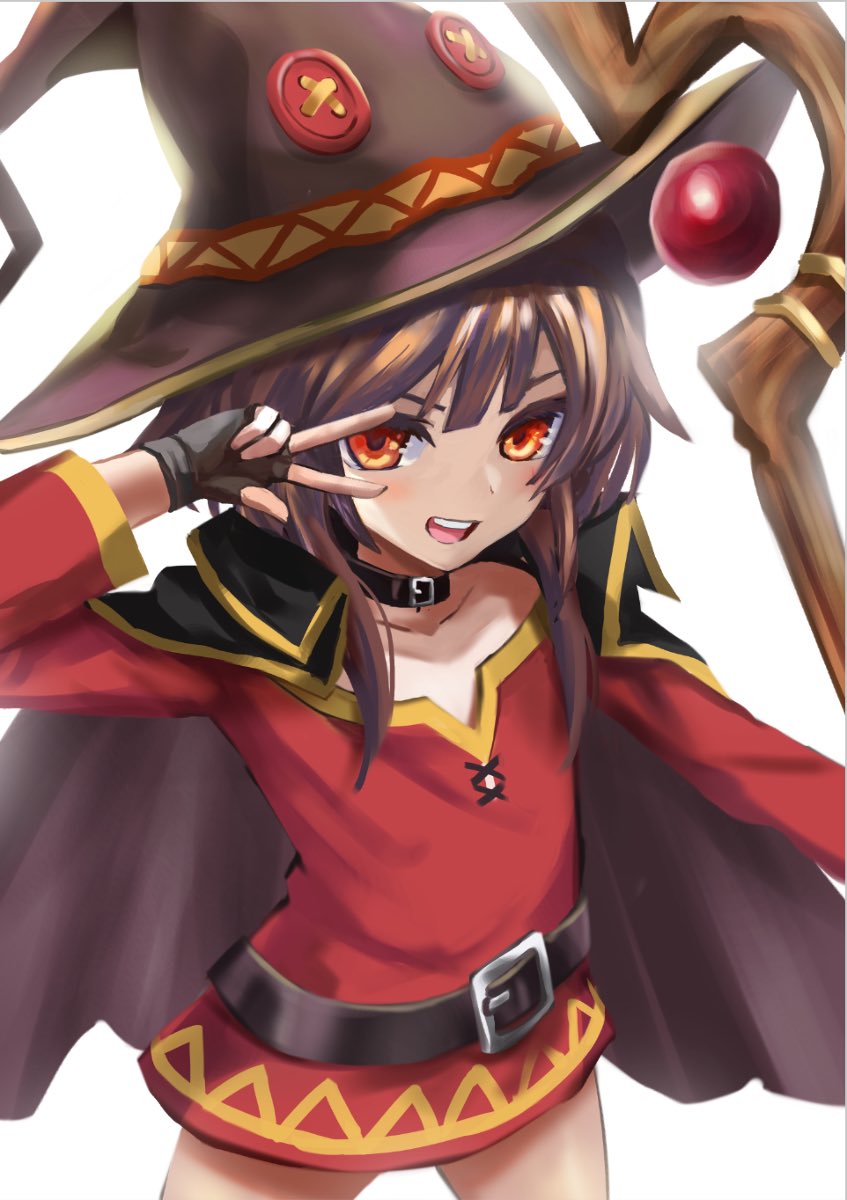 めぐみん(このすば) 「#逆光絵は素晴らしいのでこれをみた人も逆光絵を貼る
きっと逆光 」|さんしのイラスト
