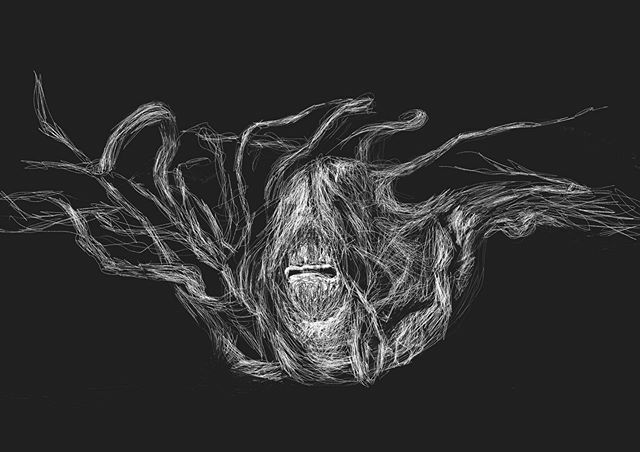 cydski's tweet photo. Grief is a twisted snouty thing, sniffing out precious pockets of fleeting repose 🏴‍☠️ #griefsucks #grief #procreate #procreateart #ipadpro #arttherapy #natureinspired #drawing https://t.co/sZbflhtEF8 https://t.co/dloRxKy3LG