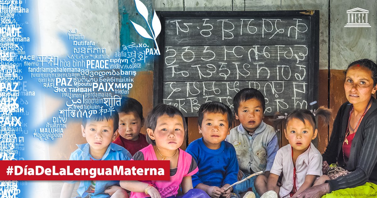 UNESCO_es's tweet photo. Las lenguas conectan el mundo.

¡El 21 de febrero es el #DíaDeLaLenguaMaterna!

👉Las lenguas maternas promueven el diálogo pacífico y nos ayudan a preservar el patrimonio indígena.

ℹ️https://t.co/xfu0qbx9J1 https://t.co/wQVMkN4PDF