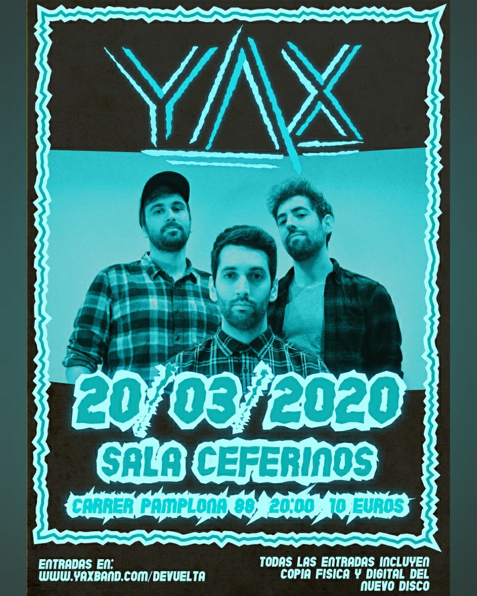 🔥🔥20/03🔥🔥 Volvemos para presentar NUEVO DISCO. Los asistentes tendreis el privilegio de tenerlo en CD, digital y directo antes que nadie. Al resto ya os llegará, seguid esperando en vuestros smartphones.

⚠️⚠️SOLO ENTRADA ANTICIPADA, NO EN TAQUILLA⚠️⚠️ entradium.com/events/yax-de-…