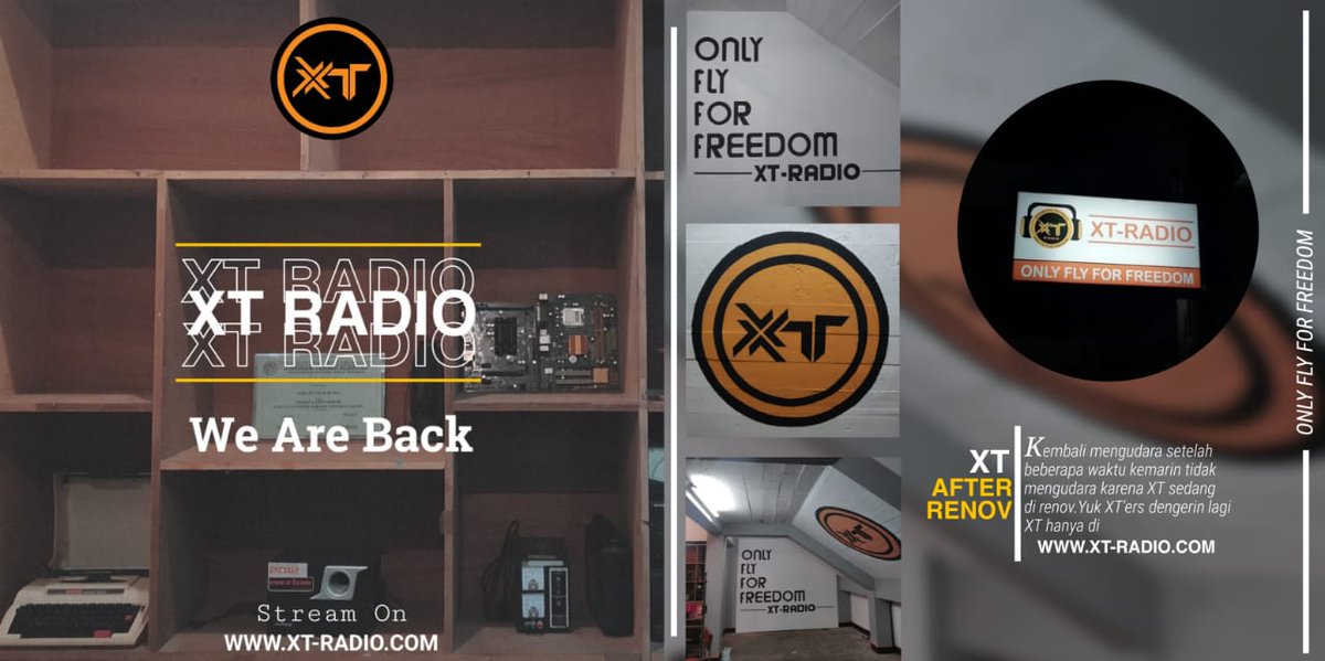 XT_RADIO's tweet photo. Ada kabar baik nih XTers,XT RADIO bakalan mengudara lagi nih bakalan nemenin kalian dan memberi semangat buat kuliah😁
Kapan sih bakalan mengudara lagi? YAP BESOK BANGET NIHH XT RADIO bakalan mengudara lagi
SO JANGAN LUPA DENGERIN XT RADIO BESOK YAH XTERS
-SALAM XT RADIO👋 https://t.co/fS73Y9j73d