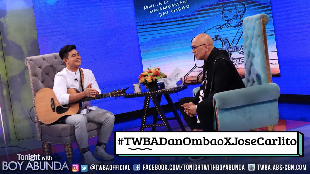 TWBAofficial's tweet photo. It’s a music filled kind of night dahil makaka-jamming natin ang soon-to-be daddy na si Dan Ombao! 🤩 Tonight on #TWBADanOmbaoXJoseCarlito https://t.co/GUVFPxGrYB