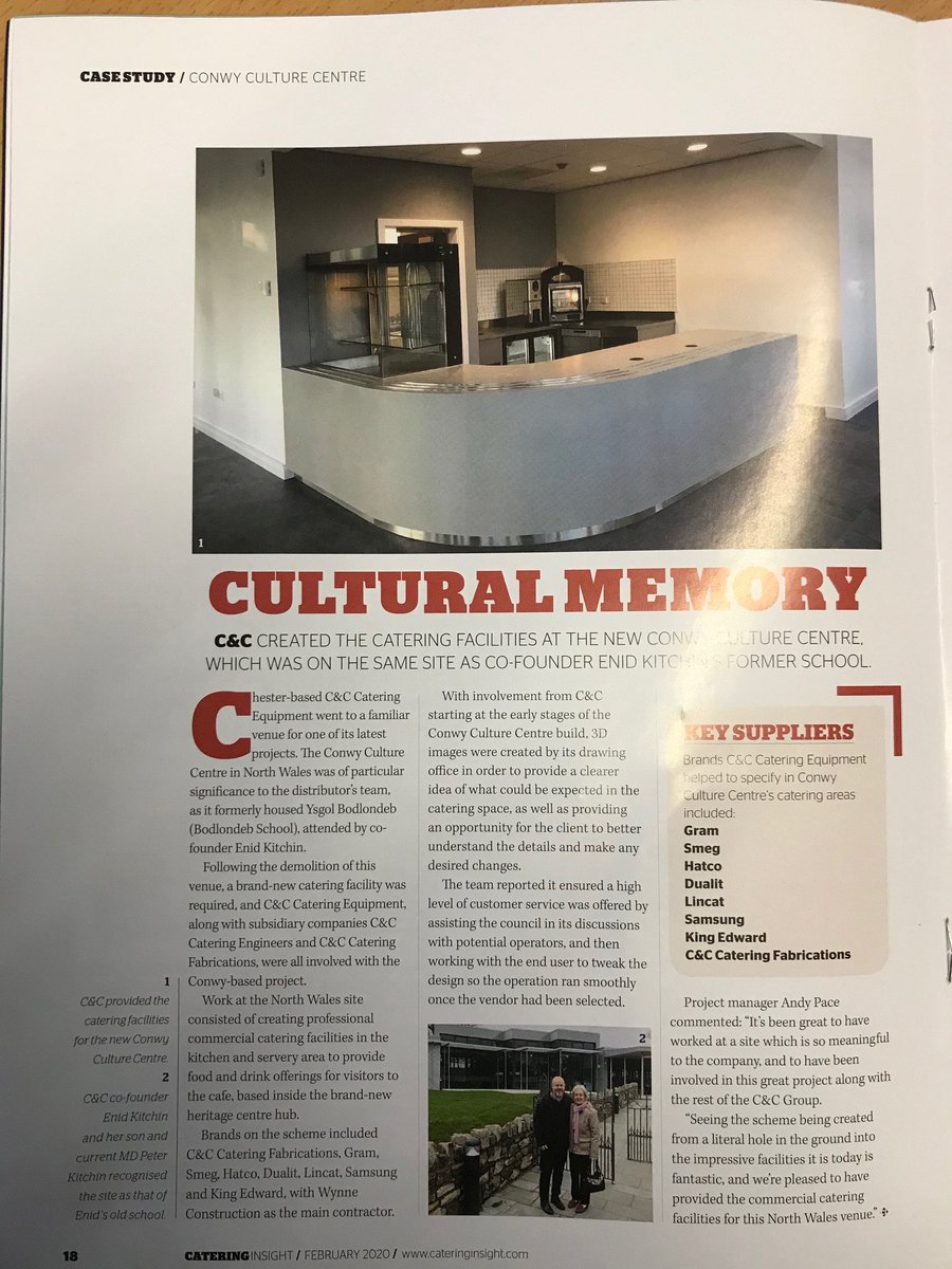 Just been reading through February's <a href="/cateringinsight/">Catering Insight</a> and it was great to see <a href="/candccatering/">C&C Catering Eqt Ltd</a> using our Bake King Potato baker in their project.