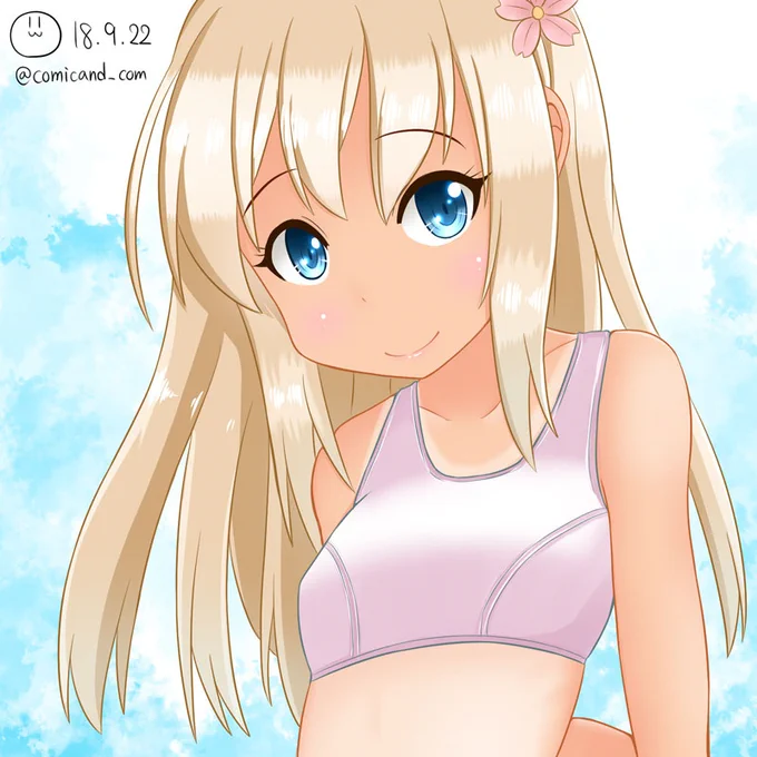 #これを見た人は黄色の画像を貼れ

黄色というよりは金髪かもしれませんね。
クエリちゃんは山吹色っぽく描いてますが、
メインデザインを参考にすると黄色かな( ˘ω˘ )

#艦これ #艦隊これくしょん #クエリちゃん
#イラスト好きな人と繋がりたい 