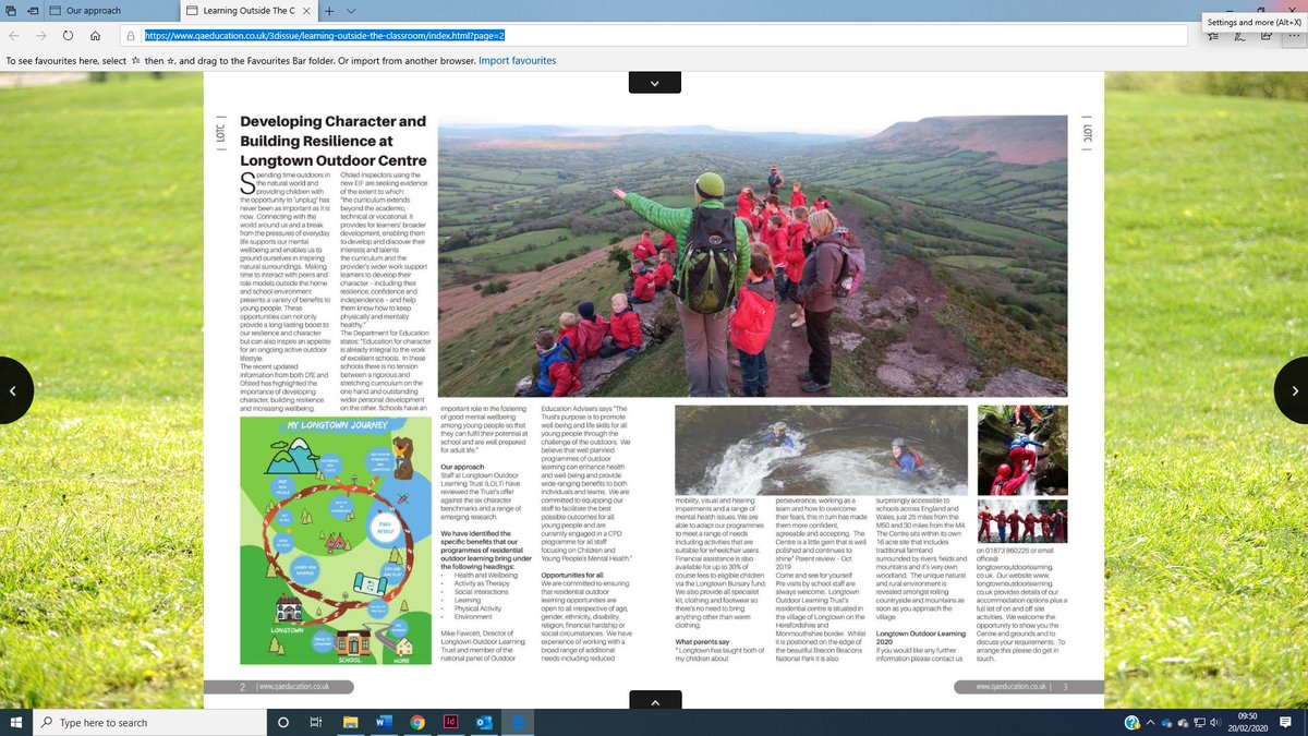 CentreLongtown's tweet photo. How @CentreLongtown are helping schools to #developcharacter and #buildresilience outside the classroom in the #breconbeacons and #blackmountains https://t.co/alCYP9IQg6