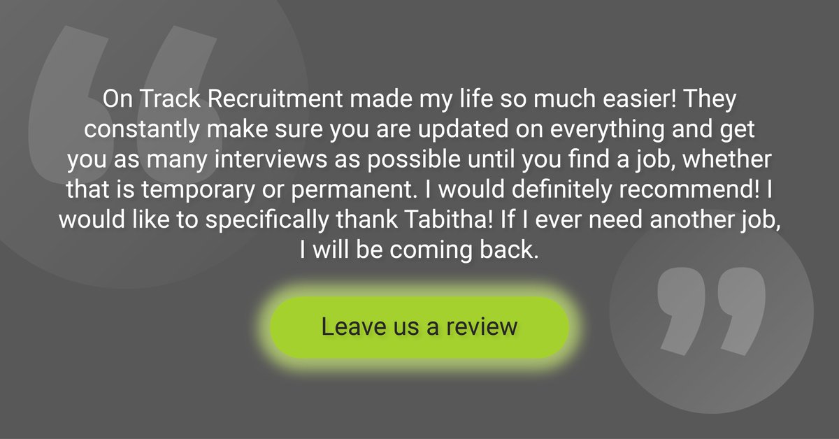 We recently received this awesome #Review from one of our successful candidates! If you have received a great service from our team, please leave us a review on Google.
#Testimonial