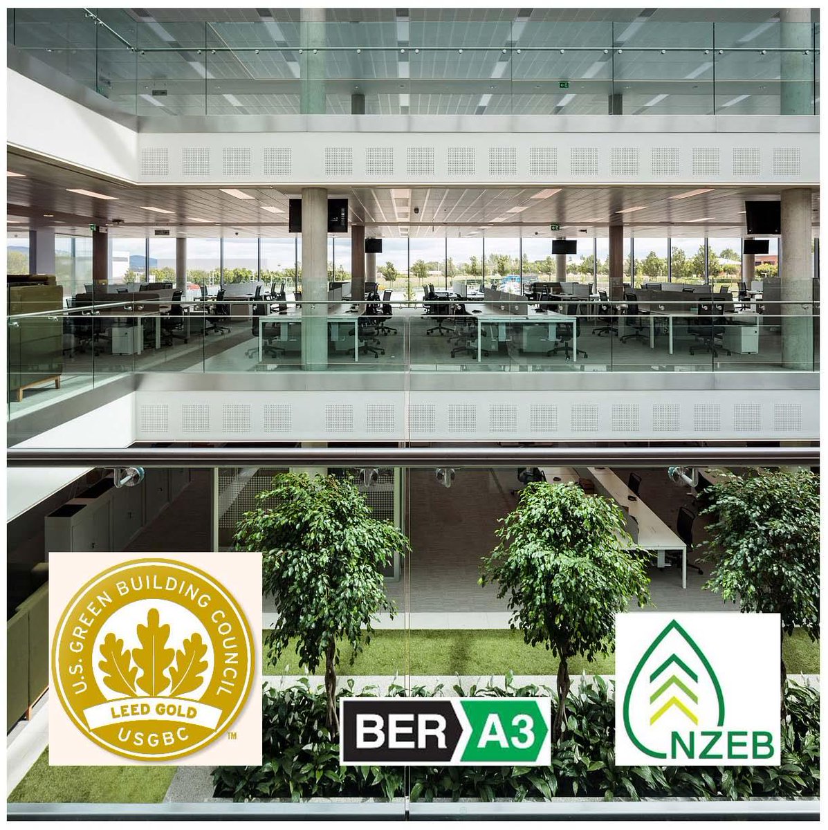 csconsultingeng's tweet image. Great to see one of our recently completed projects for Irish Life achieving LEED Gold Standard certification, compliance with NZEB and an A3 BER Rating. 

#csconsulting #engineering #civilengineering #structuralengineering #sustainability