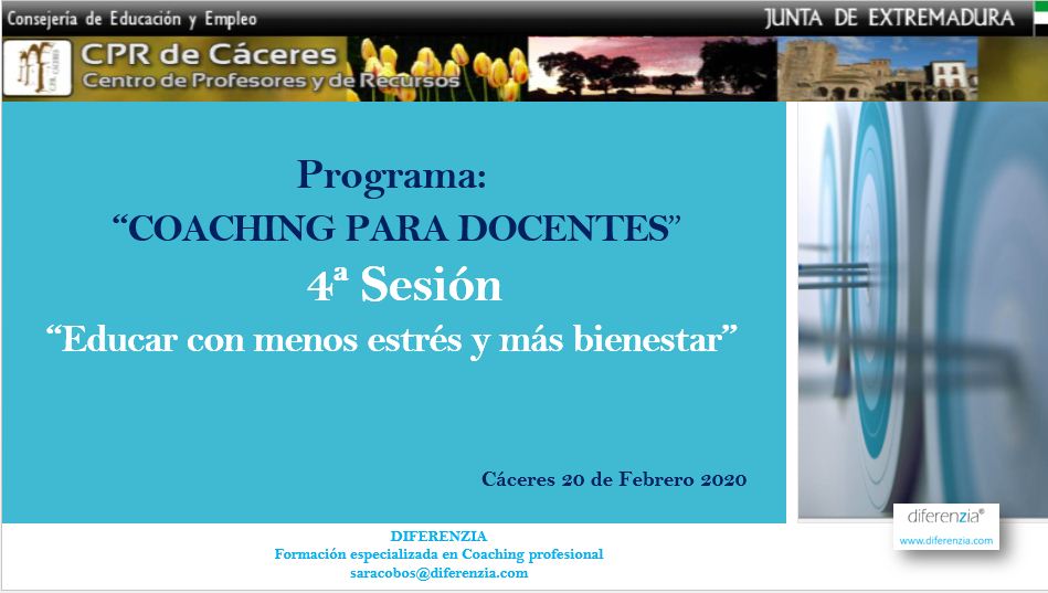 Saracobosb's tweet photo. Hoy "EDUCAR CON MENOS ESTRÉS Y MÁS BIENESTAR" programa "Coaching para Docentes" En el @cprcaceres con @Saracobosb
OBJETIVOS: Desarrollar habilidades para el manejo del estrés y la mejora en la gestión de retos diarios. #muchamásqueducar
#CprCaceres #EducaroEnseñar https://t.co/TZWnOVKKV1