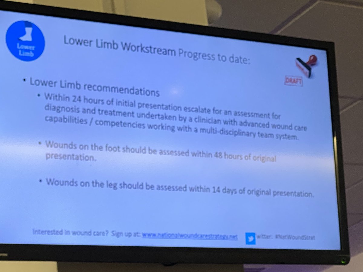 nursedibdob's tweet photo. Some challenging goals to achieve from @UAdderley #NatWoundStrat https://t.co/WjdzXtA8E4