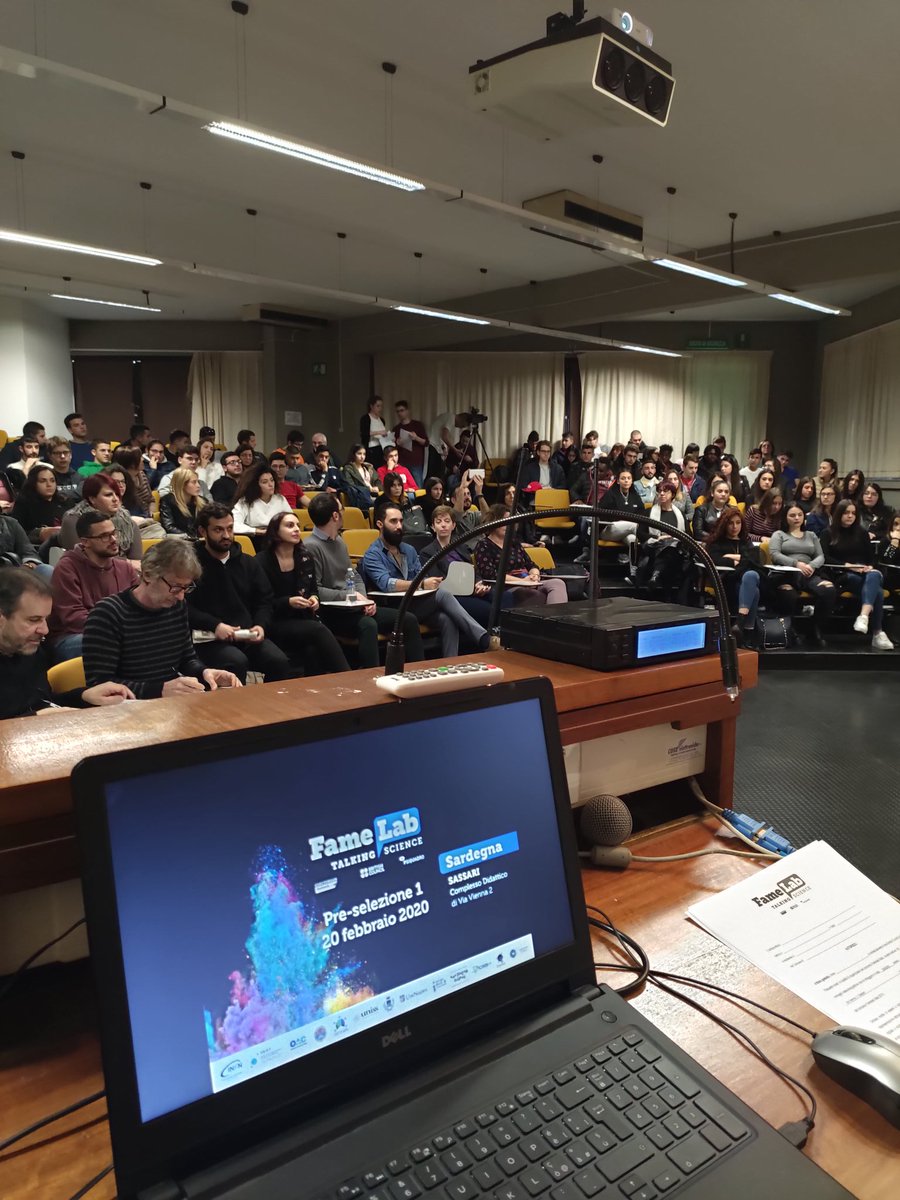 Uniss (@unisstweet) on Twitter photo Raccontare la scienza in 3 minuti.
<a href="/FameLabItalia/">FameLab Italia</a> a @unissTwit adesso!
<a href="/psiquadro/">Psiquadro</a> <a href="/BritishCouncil/">British Council</a> <a href="/cheltfestivals/">Cheltenham Festivals</a> <a href="/MiurSocial/">MiurSocial 😷</a> Raccontare la scienza in 3 minuti.
<a href="/FameLabItalia/">FameLab Italia</a> a @unissTwit adesso!
<a href="/psiquadro/">Psiquadro</a> <a href="/BritishCouncil/">British Council</a> <a href="/cheltfestivals/">Cheltenham Festivals</a> <a href="/MiurSocial/">MiurSocial 😷</a>