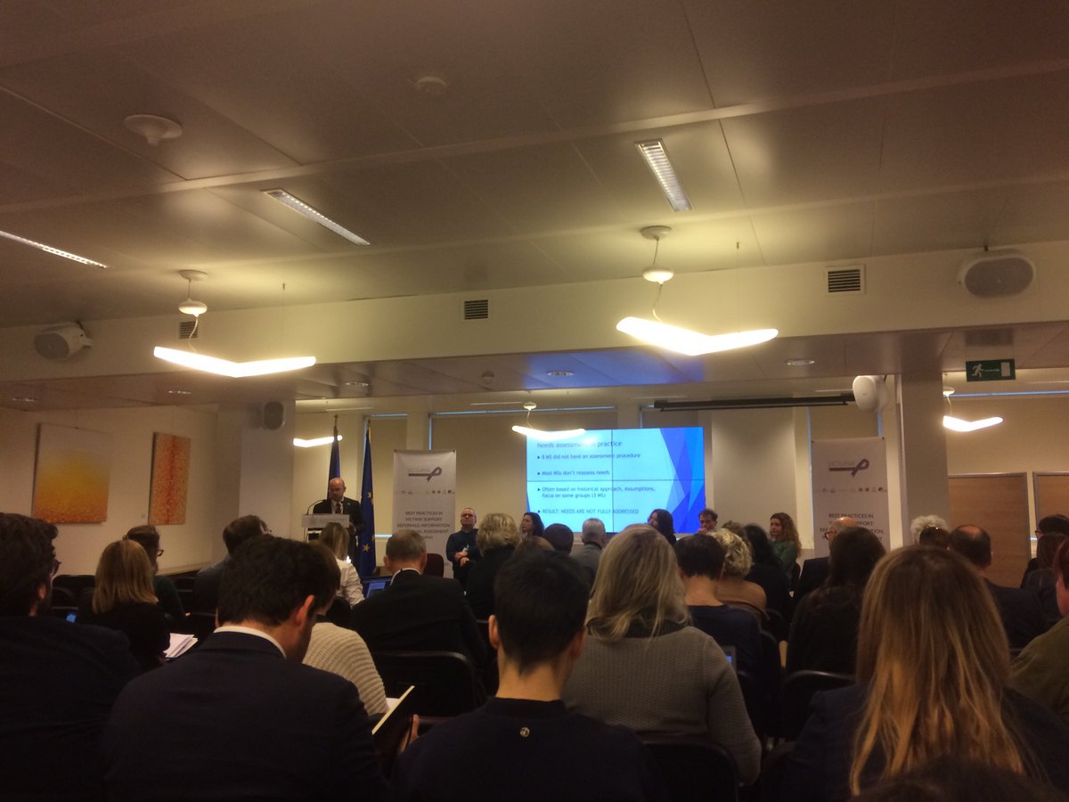HildeDemarre's tweet photo. “If you have access to support, you have access to many other rights. Therefore, referral is key,” says @LeventAltanVSE @VictimSupportEU at #VICToRIAProject Conference https://t.co/RwCl5IJycN