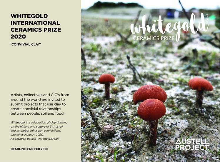 Don't miss the Whitegold Ceramics Prize 2020 Deadline. Prizes of £10,000 and £5,000 will be awarded to projects that combine clay and food in convivial ways. Find out more at ow.ly/YQ4A50yreH0 #internationalartprize