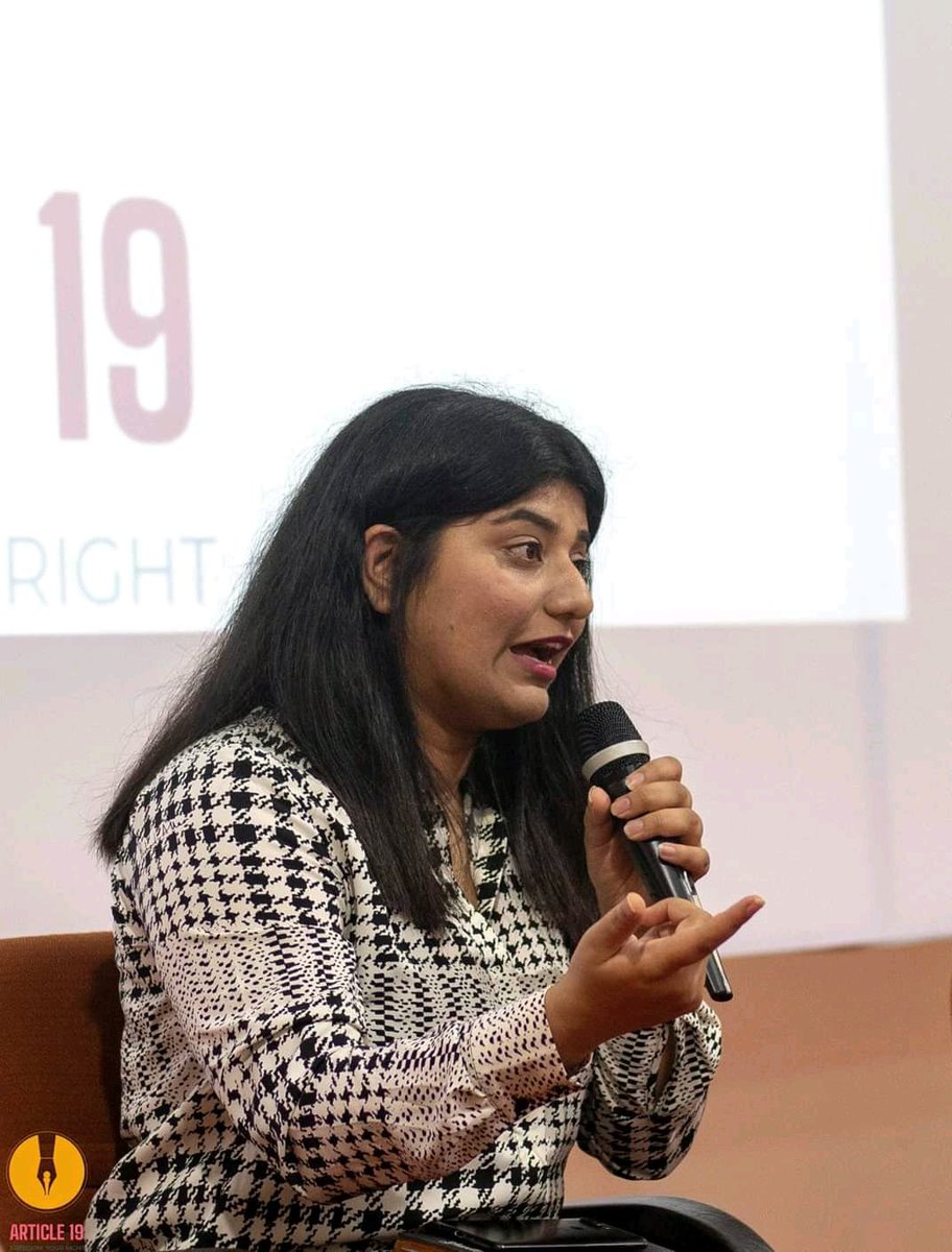 Article19_fest's tweet photo. Managing Editor of @LogicalIndians addressing the gathering about her experience as a journalist. @Shwkothari also spoke about her shift from broadcast to digital media.
#Article19 #A19 #FreedomYourRight https://t.co/RGrMtY5MWb