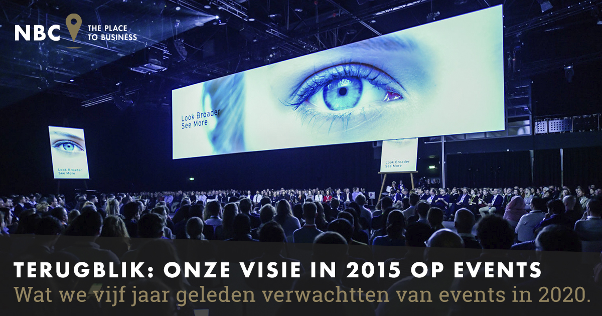 Vijf jaar geleden wierpen we een blik op de toekomst en namen we events organiseren anno 2020 onder de loep. In dit artikel blikken we terug op onze visie van toen.  nbccongrescentrum.nl/nieuws/onze-vi…