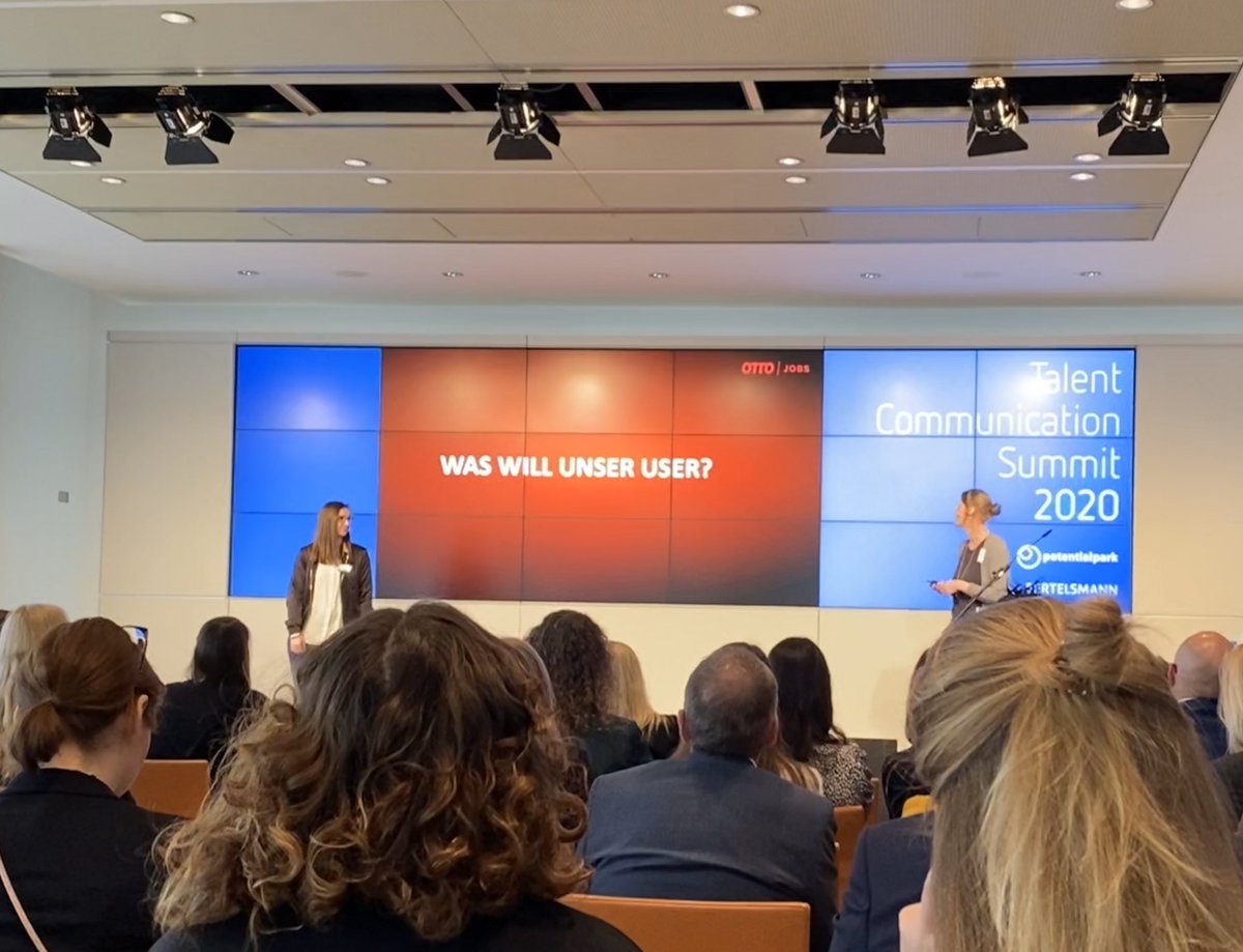 Die wichtigste Frage in der #talentcommunication kennen @AngelinaPeipers und <a href="/DensieBen/">Denise Ravekes</a> von <a href="/otto_de/">OTTO</a>. #TalentCommSummit