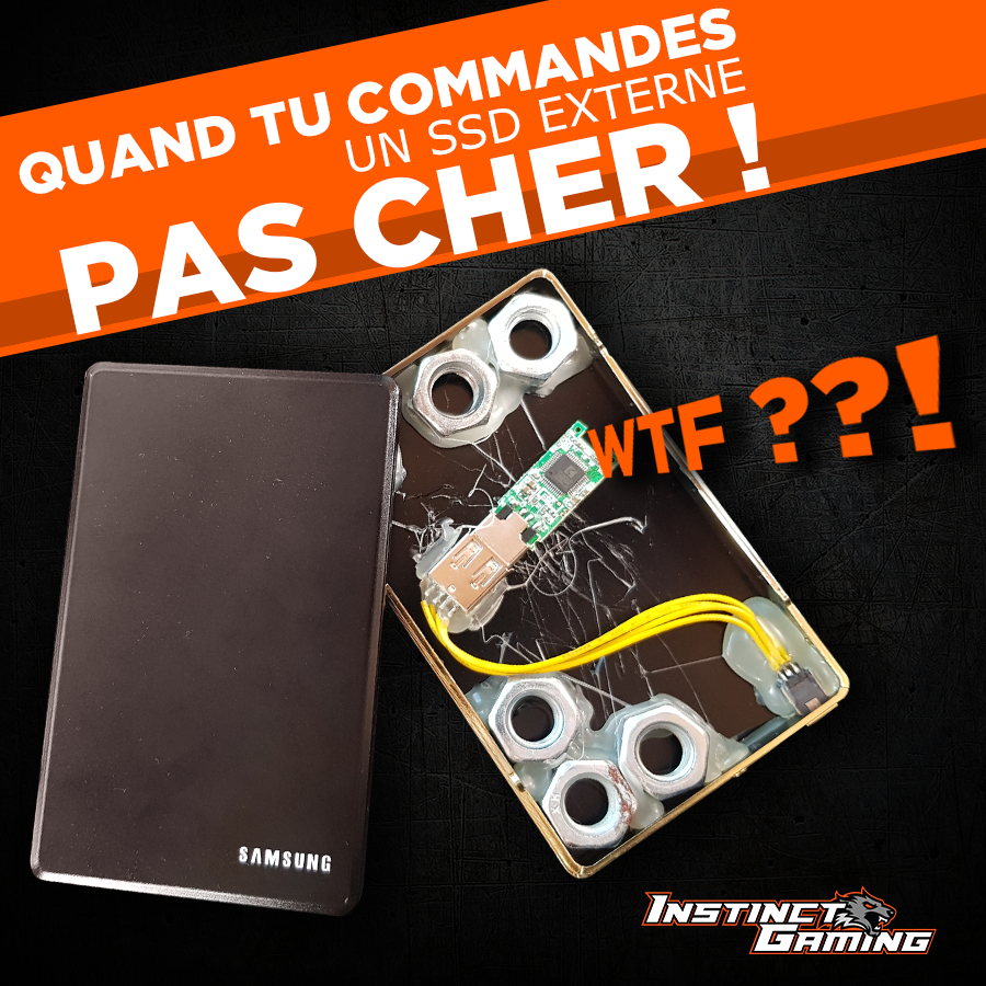 InstinctGam's tweet photo. ⁉ MAIS WTF ⁉⁉

Un client nous a emmené ce SSD externe car, je cite : "je ne comprends pas, c'est un 1To mais je ne peux rien mettre dessus !"

Ah bah tu m'étonnes Michel !

▶ Attention aux prix trop attractifs... cela ne vous arriverait pas chez @InstinctGam 😘 https://t.co/RApWr1xixz