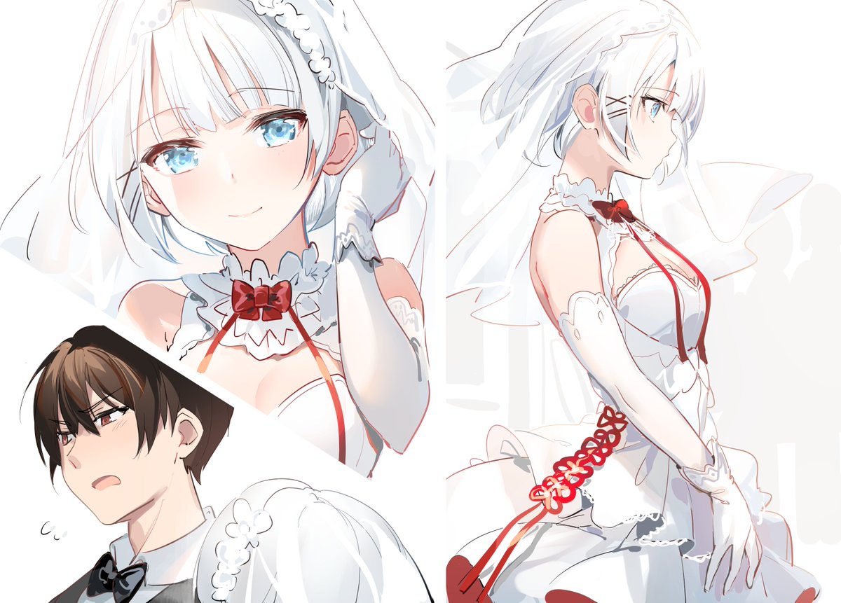 やがてカーテンが開くと、純白のウエディングドレスを纏ったシエスタが