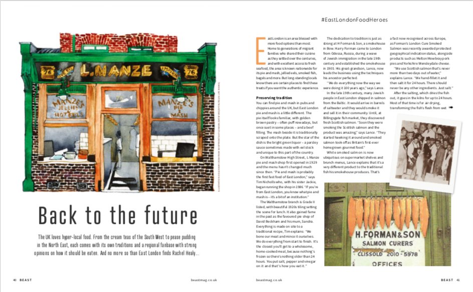 Enjoyed writing this long read on the food institutions of east London for <a href="/Beastmag_london/">Beast London</a> – featuring proper smoked salmon from <a href="/FormansLondon/">Forman's Restaurant</a>, @LManzes pie and mash, and the evolution of the caff at family-run <a href="/Polo24HourBar/">Polo 24 Hour Bar</a> beastmag.co.uk/read-latest-is…