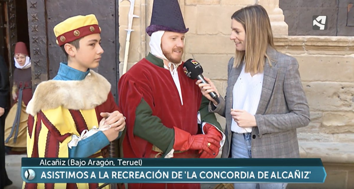 👥Más de 160 vecinos recrean "La Concordia de Alcañiz" y Darío Español, director de <a href="/CreacionMedievo/">HPLab [Laboratorio de Desarrollo Unizar]</a> explica en <a href="/aragontv/">Aragón TV</a> en qué consistió este acontecimiento histórico que han recreado 608 años después.⚔️👏😊 #historia #argos #iuca <a href="/AytoAlcaniz/">Ayuntamiento Alcañiz</a> 
 youtube.com/watch?v=NyfQRh…