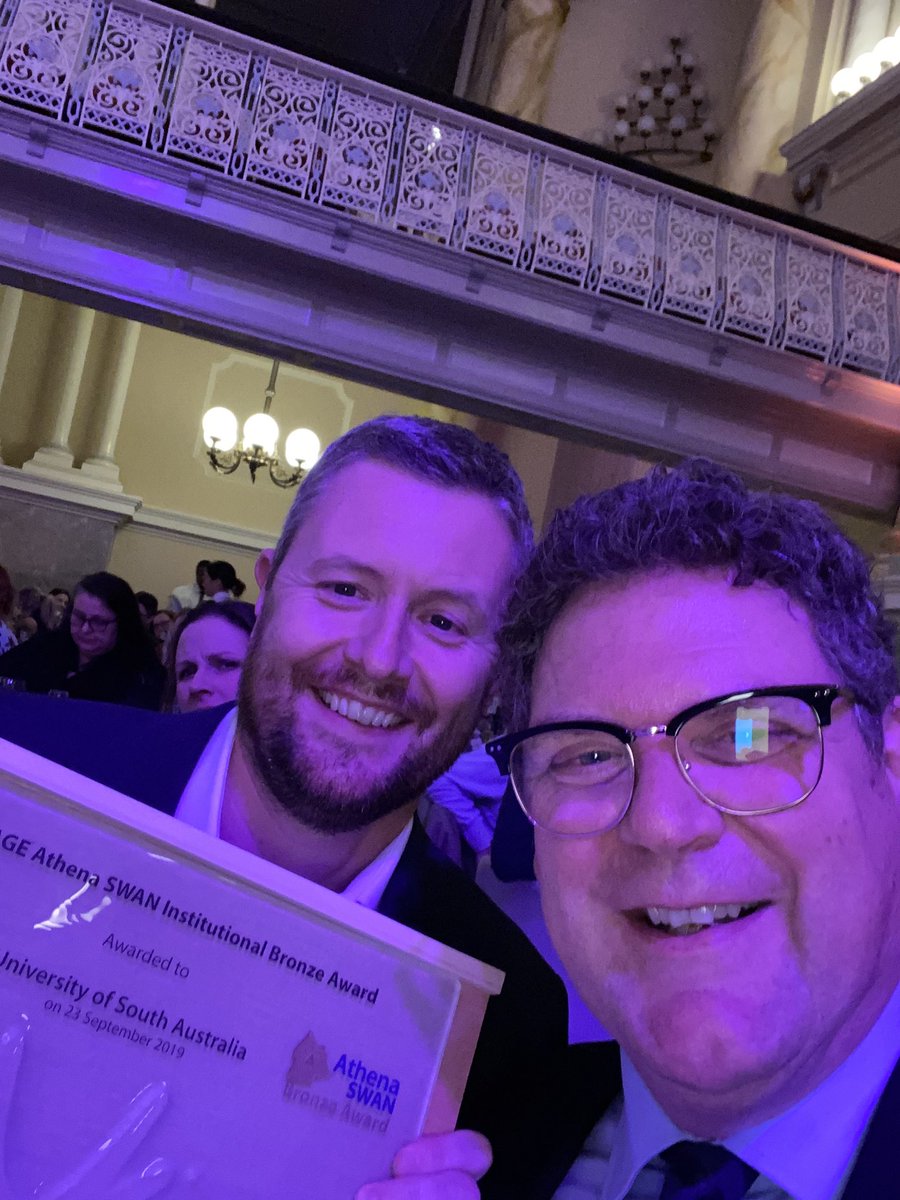 Great to celebrate ⁦<a href="/UniversitySA/">UniSA (this account is no longer active)</a>⁩ SAGE ATHENA SWAN BRONZE AWARD - A great team effort to advance gender equity in higher education. Making commitments. Imperative culture change in the scientific community. Consistent high profile female leadership ⁩ #SAGEAS2020