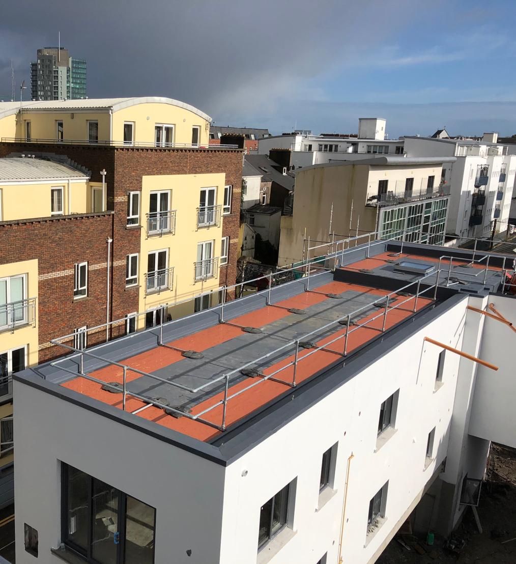 SikaIreland's tweet photo. Great install of @SikaTrocal system by AF Roofing on this social housing project in Cork. #singleply #roofing https://t.co/Bst09HZDUq