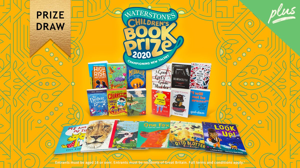 Waterstones's tweet photo. A dream of a prize-draw for book-lovers: we're offering you the chance to win all 18 titles shortlisted for this year's Waterstones Children’s Book Prize, AND an additional bundle for a school library of the winner's choice. Details here: https://t.co/K7CPpDoPiM #WCBP20 https://t.co/uaIjPLXsck