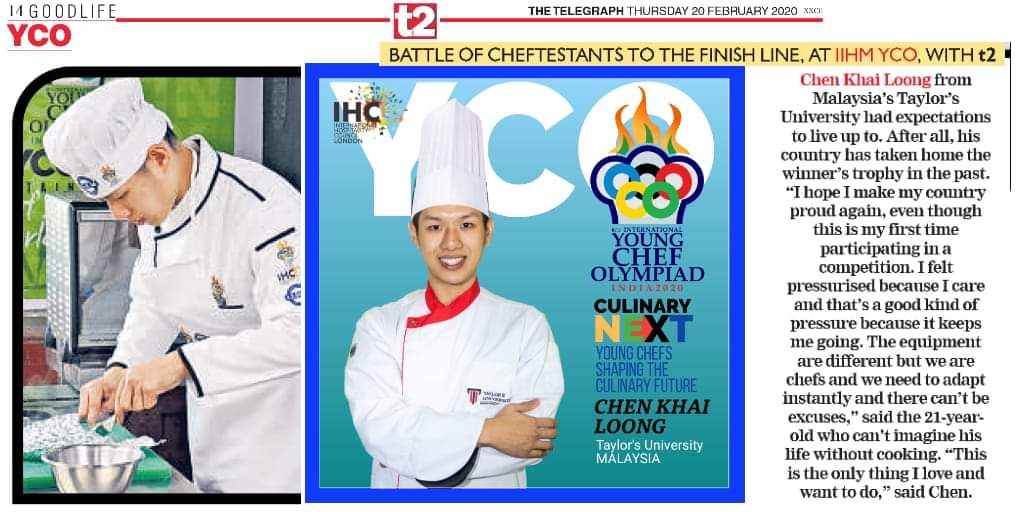 Varuni04's tweet photo. #YCO2020 #t2coversYCO

The Telegraph-t2 brings back snapshots of team #malaysia who made it to the top 10 finalists at the International Young Chefs Olympiad.

Taylor's University 

#sustainability #culinarycompetition AM https://t.co/yrbFeScH5I