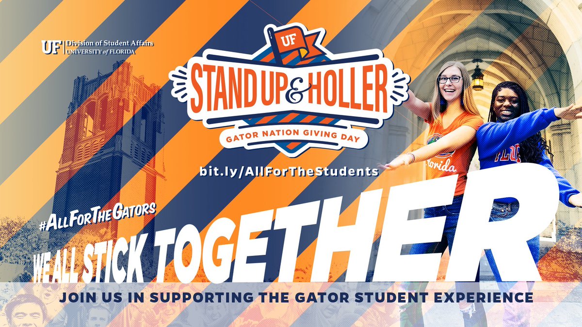 It’s Gator Nation Giving Day! Today I stand up and holler for the Rob Holland Memorial Scholarship fund- supporting student leaders and honoring the life of my dear friend Rob 💙🧡🐊 bit.ly/2SAYuFP #allforthegators #allforthestudents
