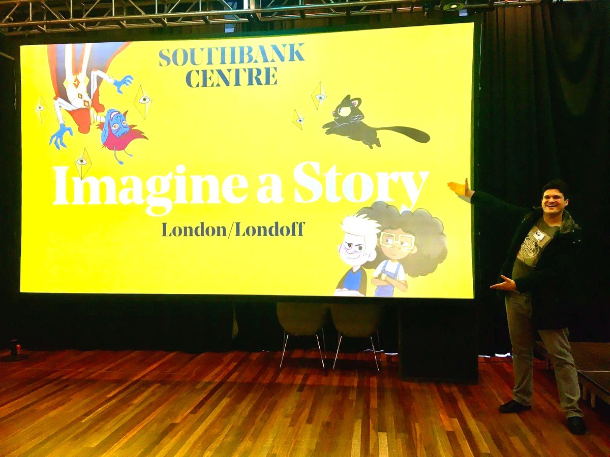 AAA_Prods's tweet photo. Adam's in storytelling mode! Come along today and tomorrow to join in @southbankcentre  #SCImagineFest https://t.co/f2YfNrbyXI