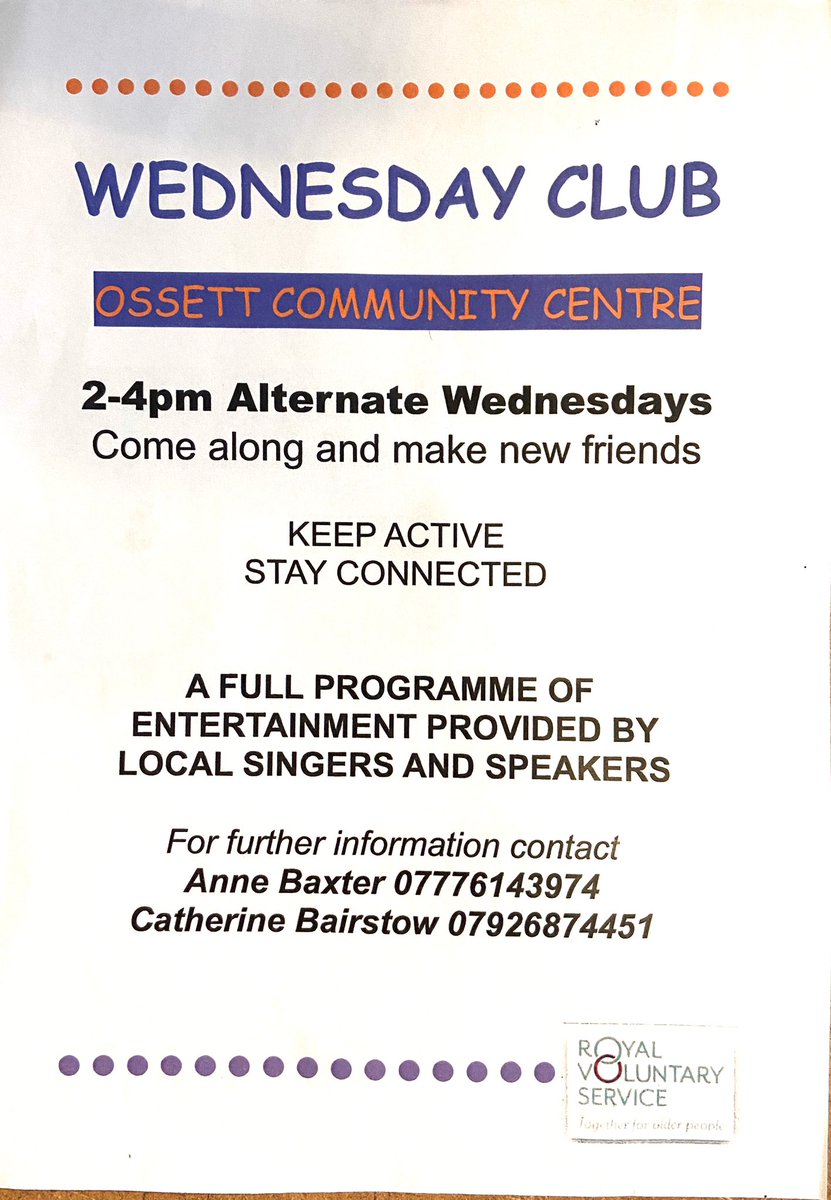 What’s on in #Ossett