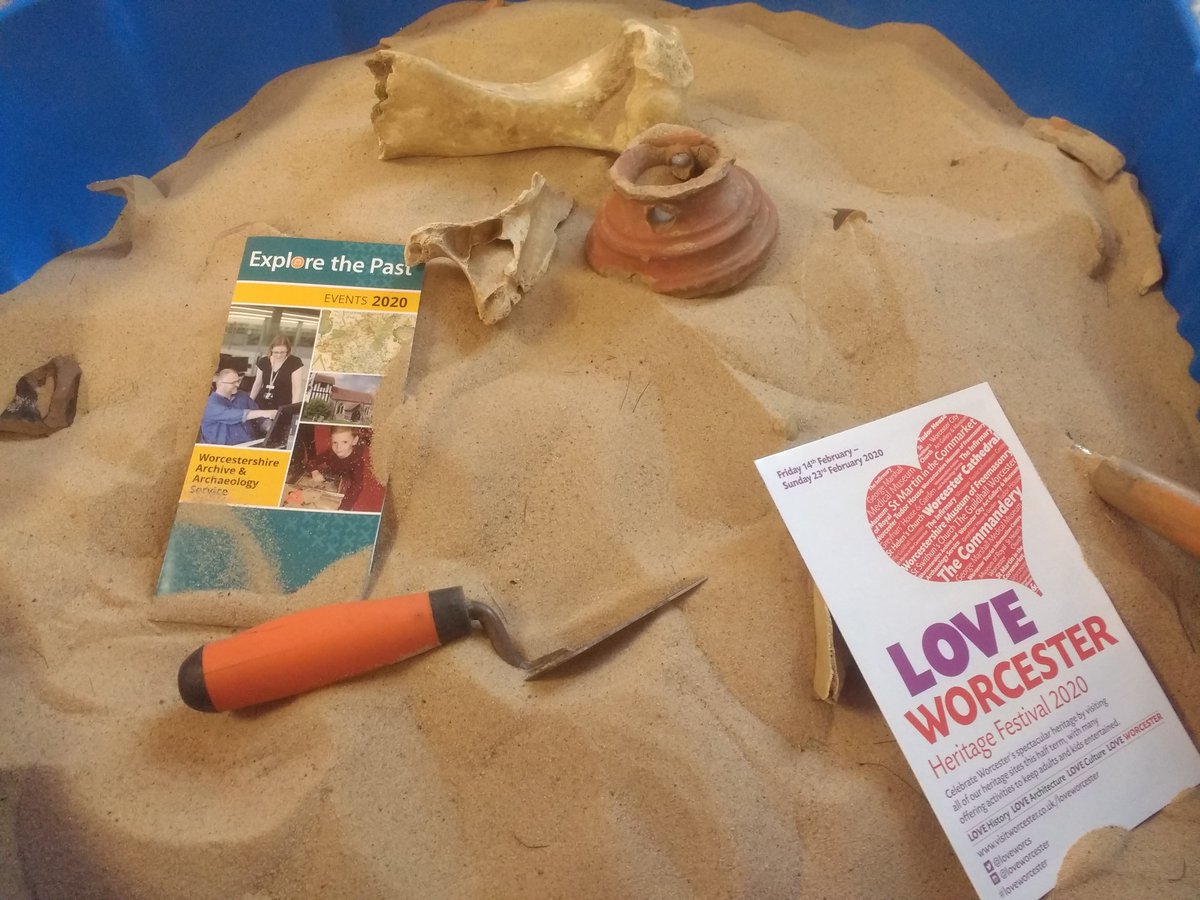 Children can have a go at being an archaeologist and see what they can uncover &amp; identify today in <a href="/TheHiveWorcs/">The Hive</a> as part of <a href="/LoveWorcs/">Worcester Heritage Partnership</a> heritage festival. We're here until 3pm