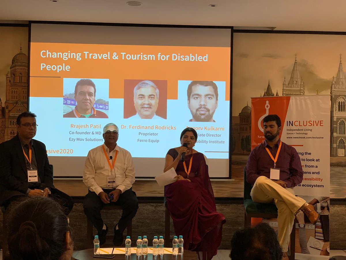 OMIFoundation's tweet photo. .@apoorvkulkarni from @OlaMobilityInst spoke on #accessible transportation as part of the panel discussion on "Changing Travel for Disabled People" at #Inclusive2020 by @NewzHook. Mobility improvements are critical for disability-inclusive development in India. @MSJE_AIC https://t.co/gJbMn9Mcgm