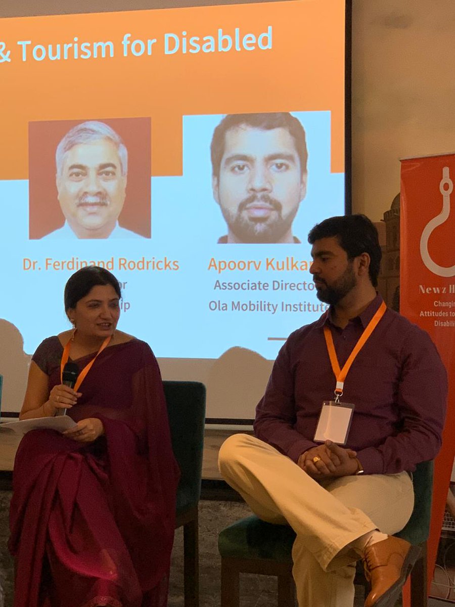 OMIFoundation's tweet photo. .@apoorvkulkarni from @OlaMobilityInst spoke on #accessible transportation as part of the panel discussion on "Changing Travel for Disabled People" at #Inclusive2020 by @NewzHook. Mobility improvements are critical for disability-inclusive development in India. @MSJE_AIC https://t.co/gJbMn9Mcgm
