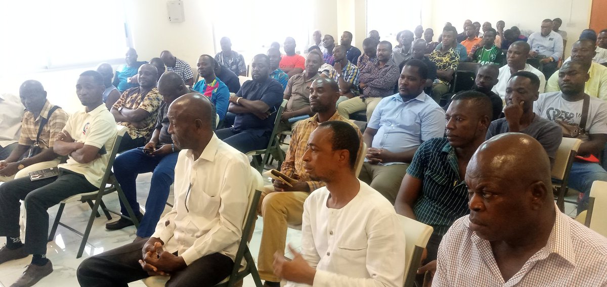AccraGarfa's tweet photo. The elective congress is underway at the GHALCA secretariat as Mark Addo confirms the delegates present for the authentication  of the congress 
#BringBackTheLove 
#Revivingfootballinthecapital
#Electivecongress https://t.co/MEy3NYha9e
