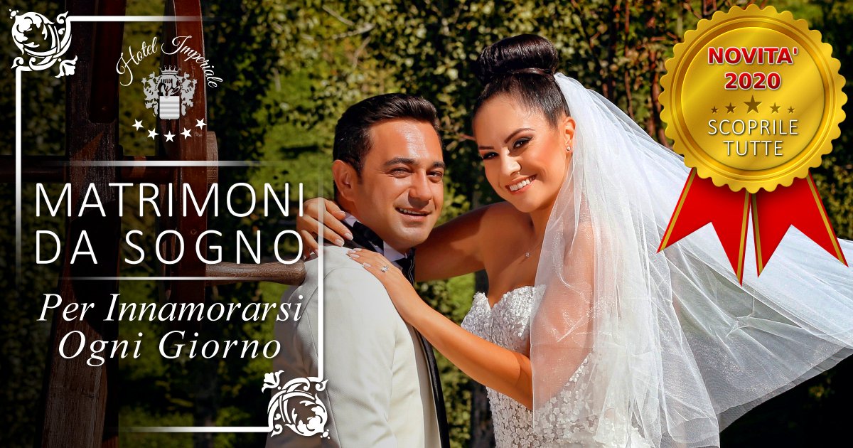 HotelImperiale1's tweet photo. MATRIMONIO ESCLUSIVO
Rendi unico il tuo Ricevimento di Nozze con le nostre proposte ESCLUSIVE, NUOVE e pensate per gli Sposi più esigenti.
Contattaci e scoprile subito
https://t.co/Ek6VSgh3j4 https://t.co/Ib02y15QeE