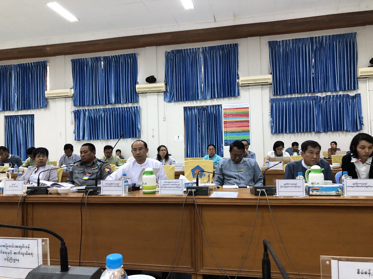 uehrdinrakhine's tweet photo. Coordination meeting on guideline for developing Action Plan on National Strategy on Resettlement of Internally Displaced Persons (IDPs) and closure of IDP Camps with Prof. Walter Kaelin. #UEHRD #Rakhine https://t.co/9yxTBEFh72