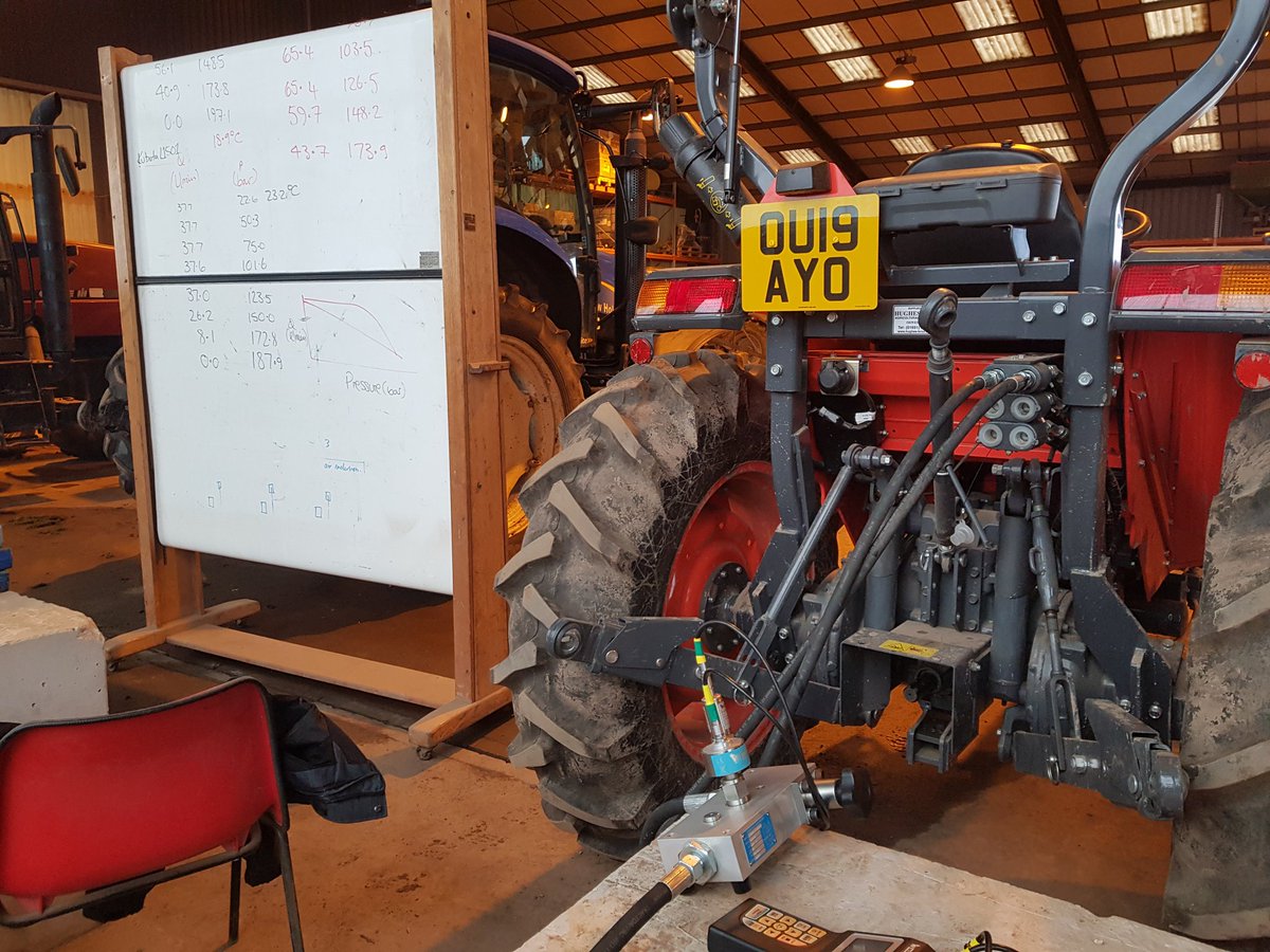 GrahamHarperEng's tweet photo. More pressure flow testing @HarperAdamsUni with @Webtec_Products #ct300 &amp; @KubotaUK L1501 @HughesBrosAgric https://t.co/3084gsArZu