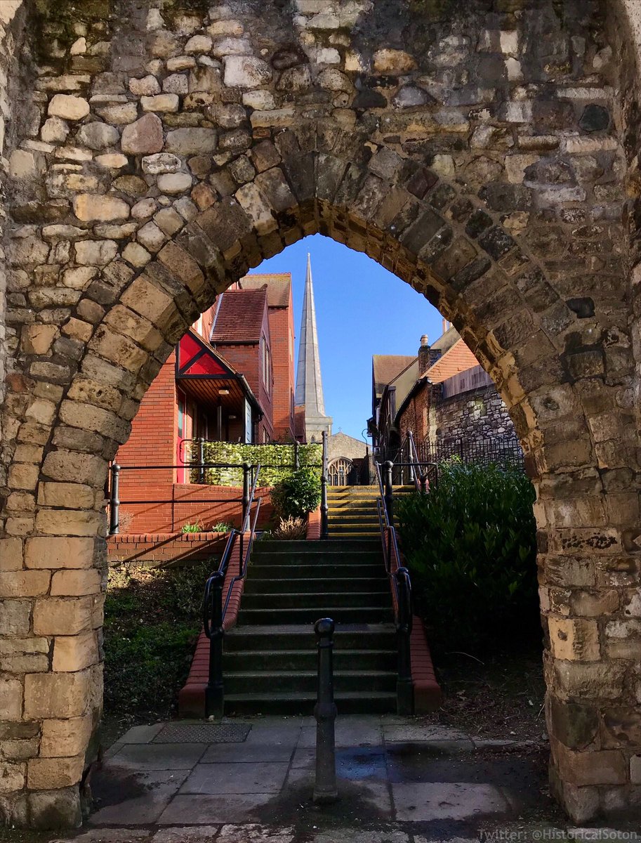 St Michael’s Church dates back to around 1070. It is the oldest building in Southampton still in use. 

Here’s a view of it through an archway in the 14th century town walls. The church was already around three hundred years old when these walls were built...