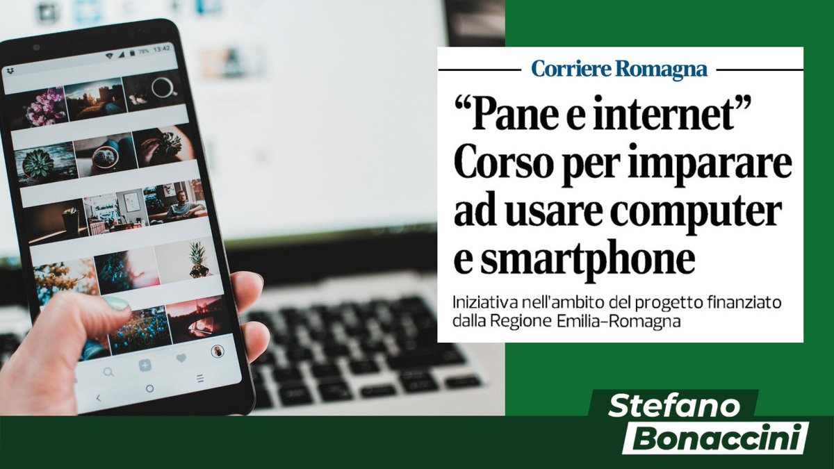 sbonaccini's tweet photo. Alfabetizzazione digitale una priorità, con corsi gratuiti per tutti - dagli studenti ai pensionati, fino ai professionisti, per imparare a utilizzare computer, smartphone e nuove tecnologie. Grazie a #PaneeInternet, progetto finanziato dalla @RegioneER (https://t.co/YUMXQF6f6T) https://t.co/1I5WkkiyMu