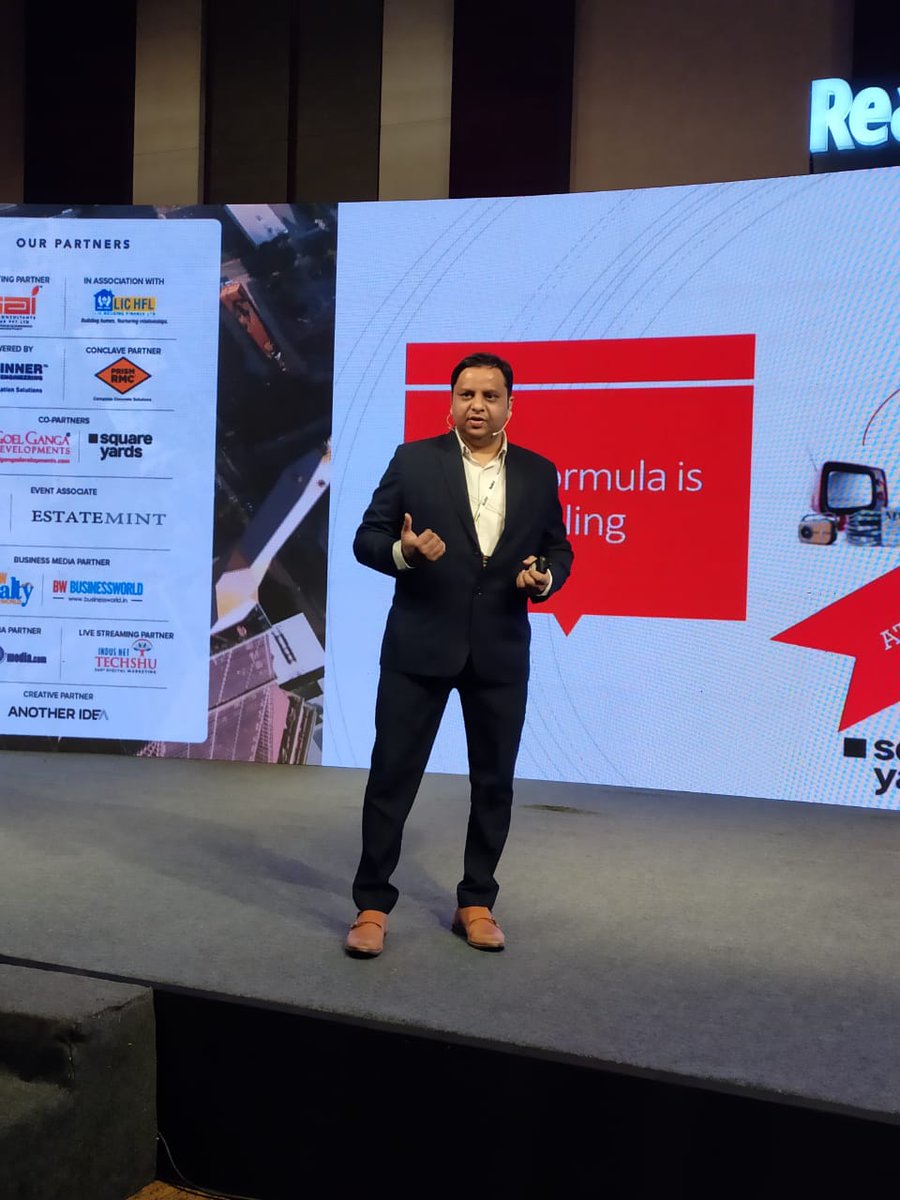 RPRealtyPlus's tweet photo. A tech entrepreneur gives you the lowdown on boosting realty sales!
Interactive Session: How to Bring Sales Velocity in Real Estate by Vivek Agarwal, Chief Technology Officer, Square Yards
#RPEvents #RPConclave #RPSummit #RPExcellenceAwards #PuneRealty #RealEstate #RealtyPlus https://t.co/M2lhEvKZVZ