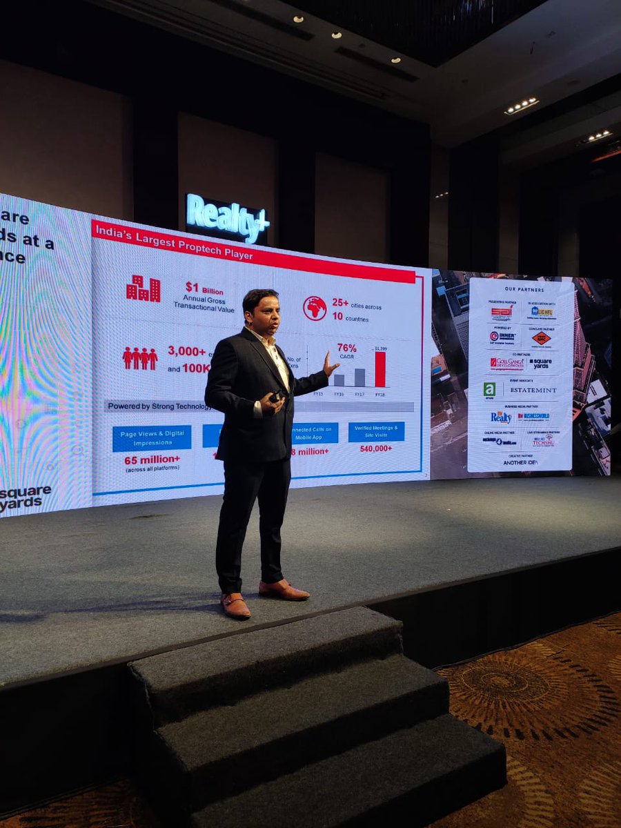 RPRealtyPlus's tweet photo. A tech entrepreneur gives you the lowdown on boosting realty sales!
Interactive Session: How to Bring Sales Velocity in Real Estate by Vivek Agarwal, Chief Technology Officer, Square Yards
#RPEvents #RPConclave #RPSummit #RPExcellenceAwards #PuneRealty #RealEstate #RealtyPlus https://t.co/M2lhEvKZVZ